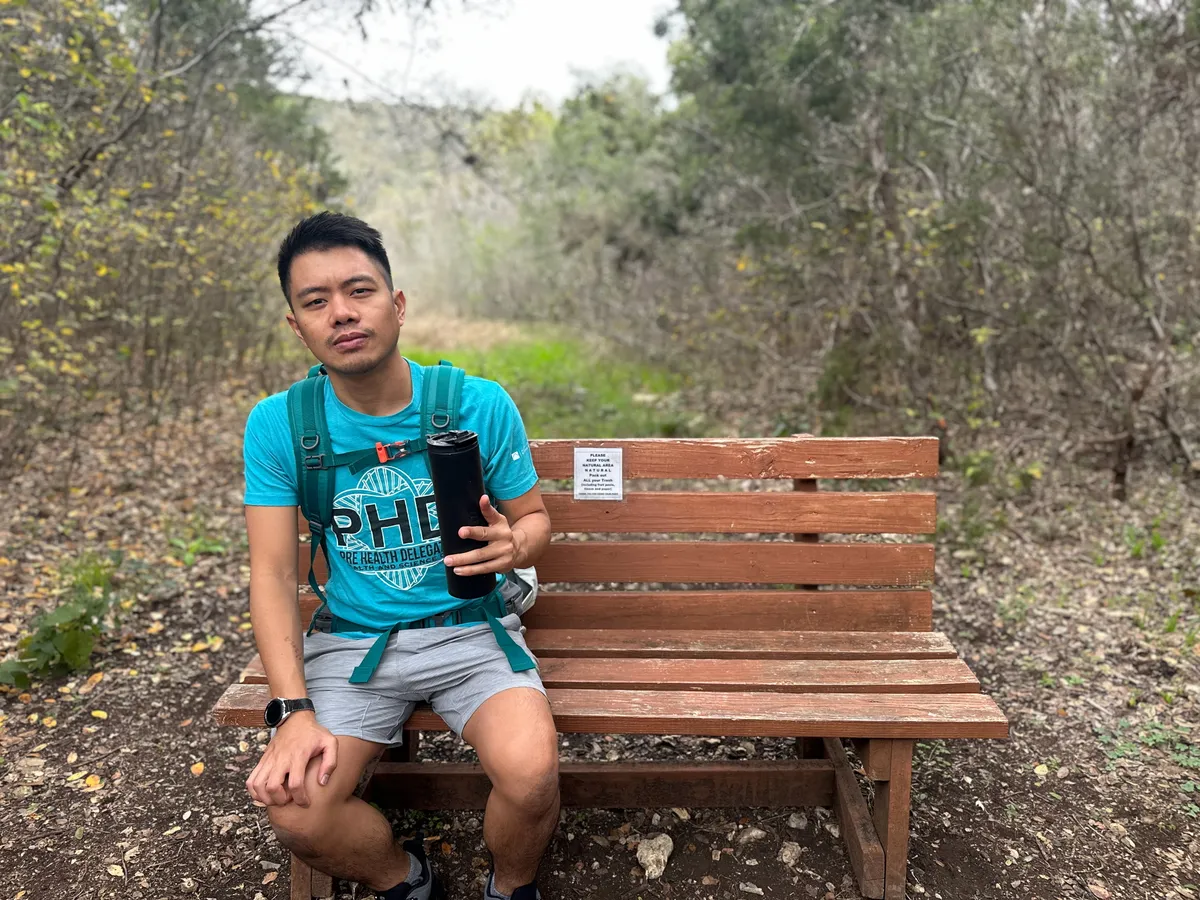 Mark sitting on The Fine Print