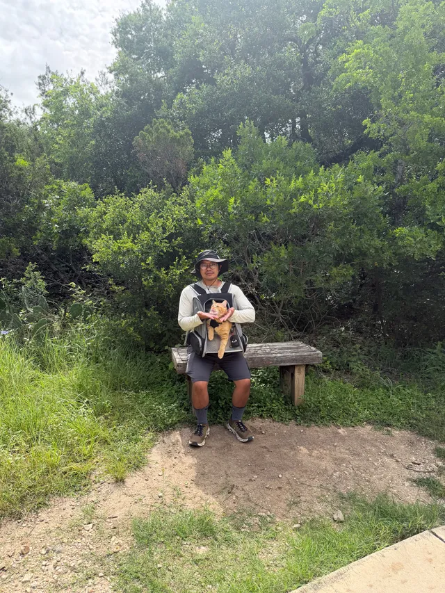 Mark sitting on The Grass Line